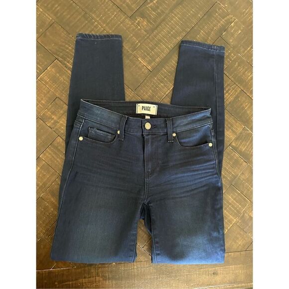 PAIGE Verdugo Ultra Skinny Dark Wash Soft Stretch Jeans Size 26 - Picture 2 of 7